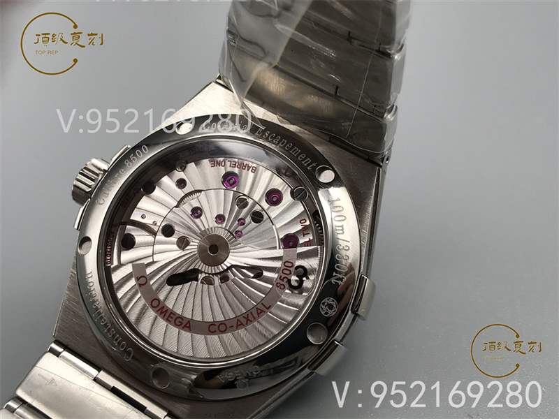 VS廠歐米茄星座復(fù)刻表對比正品評測-8500一體機功能對版-復(fù)刻表