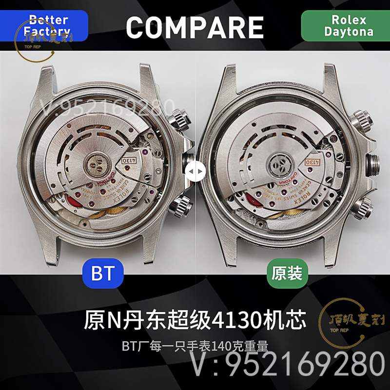 BT廠勞力士4130機(jī)芯迪通拿對(duì)比正品怎么樣,還值得買嗎-復(fù)刻表