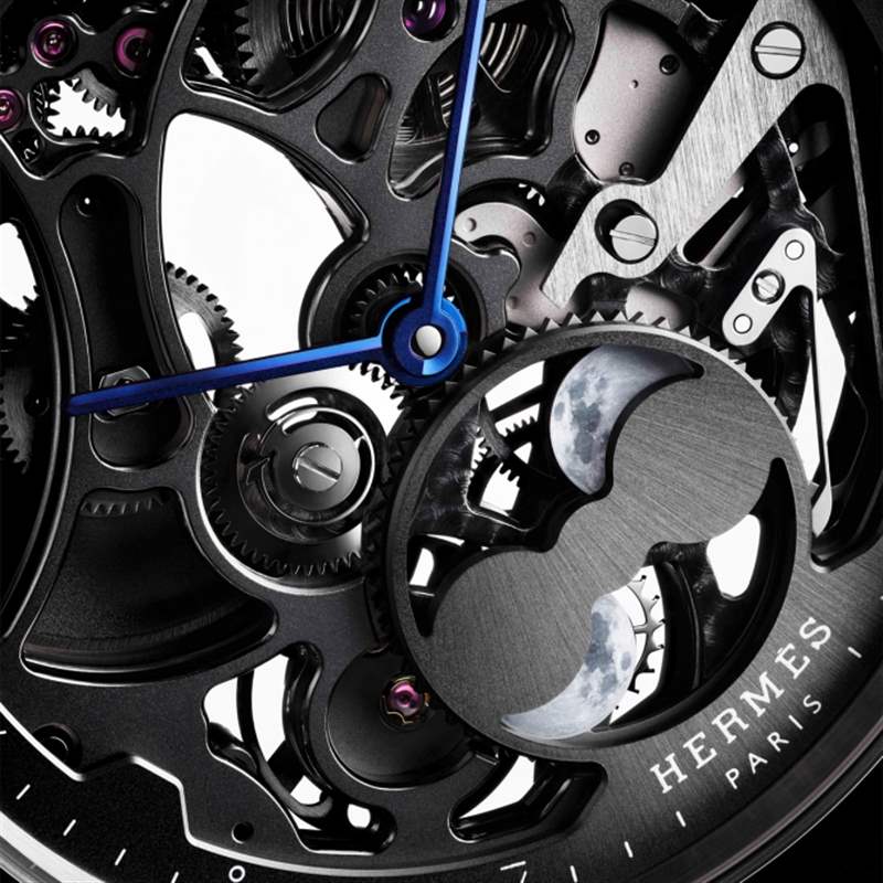 HERMèS愛(ài)馬仕的華麗雙月|最新Slim d'Hermès Squelette Lune-復(fù)刻表