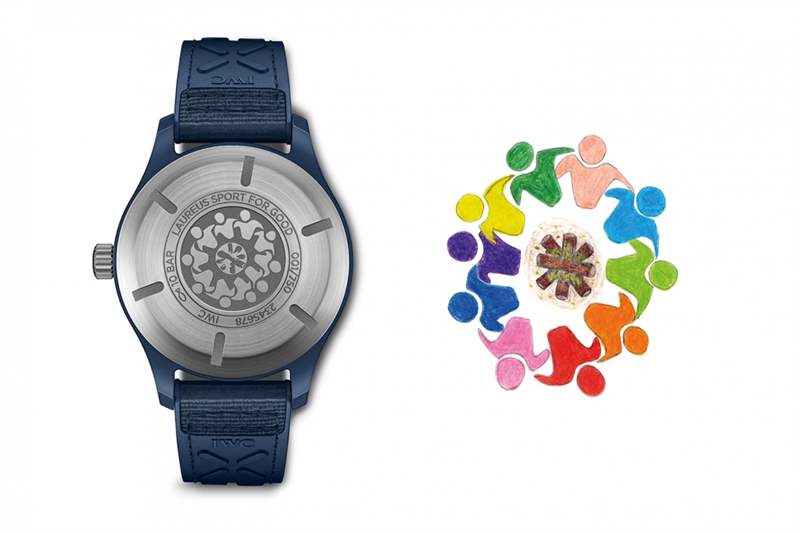 IWC萬(wàn)國(guó)飛行表馬克十八勞倫斯體育公益基金 2021|藍(lán)陶瓷表殼首次上陣-復(fù)刻表