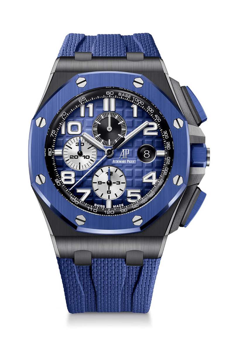 愛(ài)彼皇家橡樹(shù)離岸型26405NR自動(dòng)上鏈計(jì)時(shí)碼表黑色陶瓷-復(fù)刻表