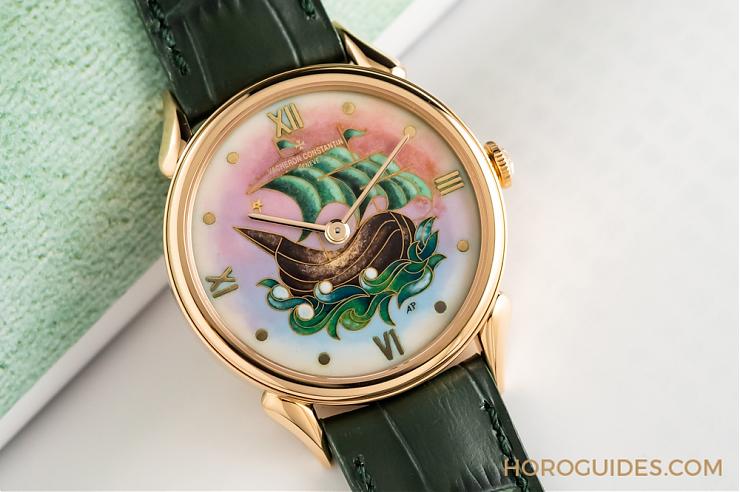 暮光夕月三問報時陀飛輪-一帆風(fēng)順1950掐絲琺瑯腕表-復(fù)刻表