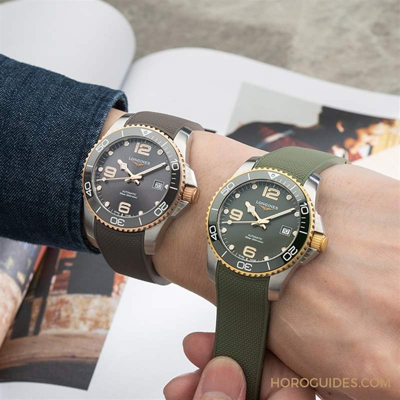 潛水表也要微奢華?2021浪琴深海征服者半金浪鬼-復刻表