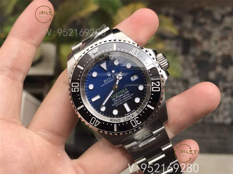 AR廠勞力士漸變藍(lán)鬼王v2版腕表復(fù)刻做工怎么樣對比n廠漸變鬼王-復(fù)刻表