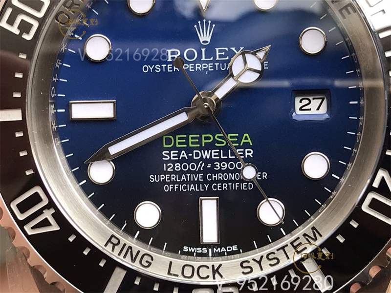 AR廠勞力士漸變藍(lán)鬼王v2版腕表復(fù)刻做工怎么樣對比n廠漸變鬼王-復(fù)刻表