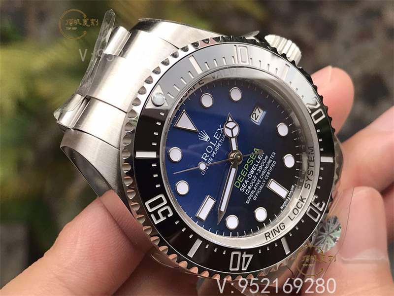 AR廠勞力士漸變藍(lán)鬼王v2版腕表復(fù)刻做工怎么樣對比n廠漸變鬼王-復(fù)刻表