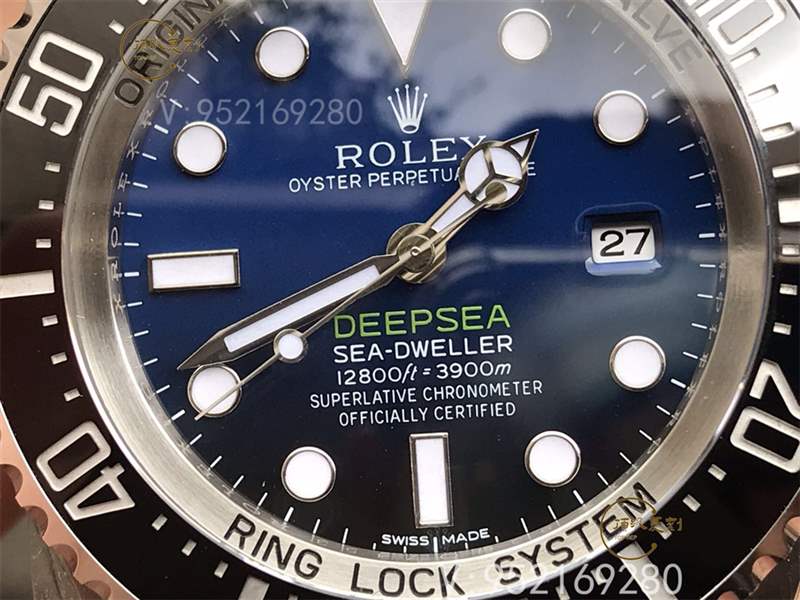 AR廠勞力士漸變藍(lán)鬼王v2版腕表復(fù)刻做工怎么樣對比n廠漸變鬼王-復(fù)刻表