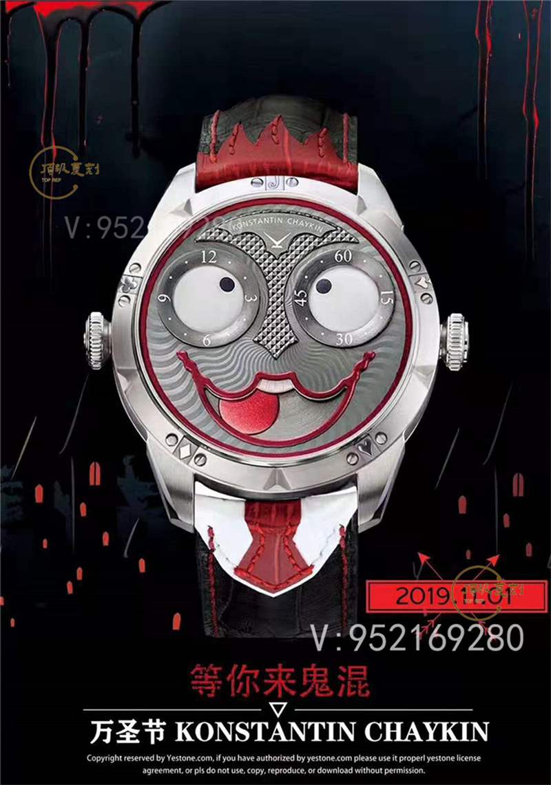 TW廠俄羅斯切金小丑復刻表對比正品能超越v9廠俄羅斯小廠嗎-復刻表