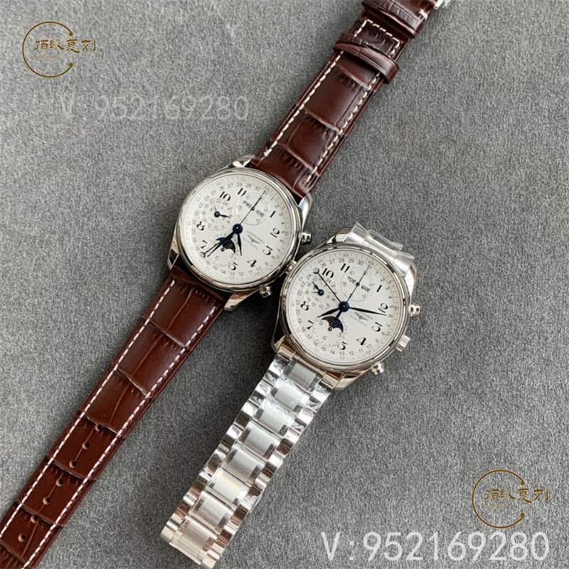 3M廠浪琴名匠月相八針復(fù)刻表對比tw廠、gs廠、jf廠那個好-復(fù)刻表