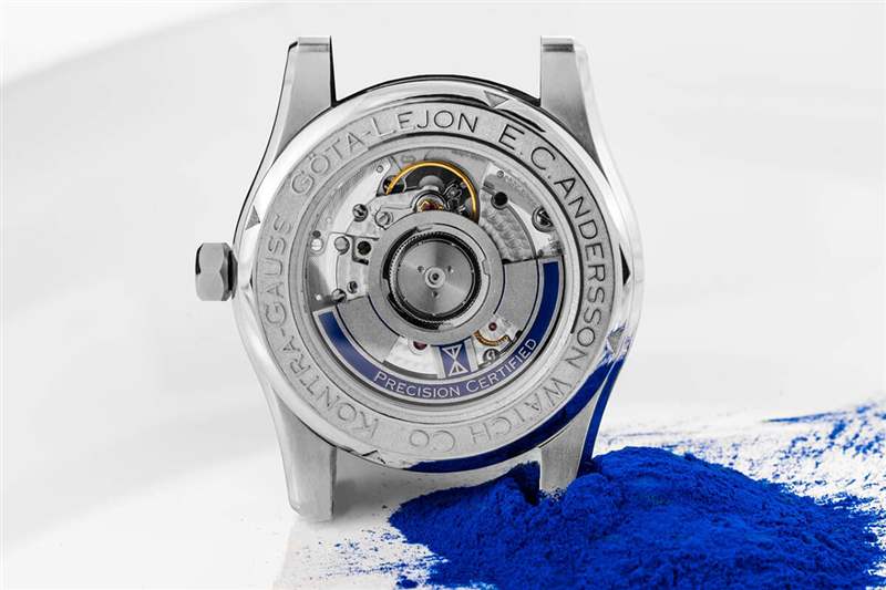 瑞典制表商ECAndersson小眾品牌藍面GMT手表-復刻表