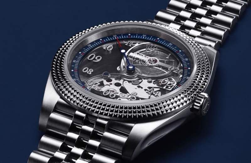 錶款改用古董懷錶會(huì)採用的單指針設(shè)計(jì),突顯手錶的孤獨(dú)意境,同時(shí)看起來也非常獨(dú)特。(Source:Artisans de Genève) 意大利鋼門GiGi勞力士Datejust鏤空改裝表極吸睛命名:孤獨(dú)時(shí)光-復(fù)刻表