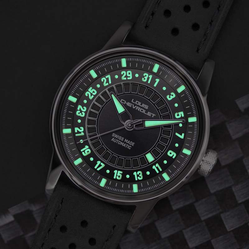 路易斯Chevrolet Frontenac飛行日期腕表Frontenac LC9-復(fù)刻表