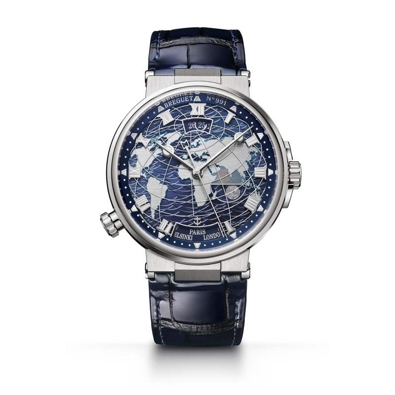 兩地時(shí)間切換自如！寶璣Marine Hora Mundi 5557-復(fù)刻表