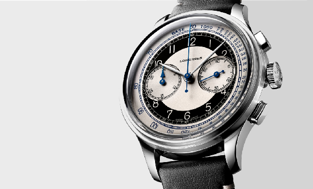 「沒有」日期窗的原版復刻:浪琴Heritage Classic Tuxedo復刻表-復刻表