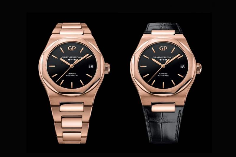 Girard Perregaux 芝柏GP Laureato Onyx 價錢介紹 Girard-Perregaux芝柏Laureato 42mm Pink Gold & Onyx|誘人的黑色縞瑪瑙表盤-復刻表