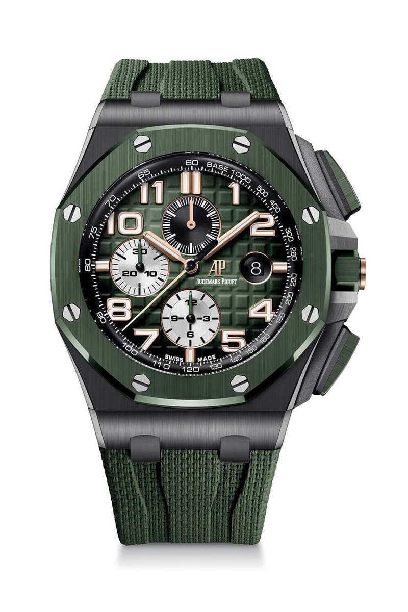 愛(ài)彼皇家橡樹(shù)離岸型26405NR自動(dòng)上鏈計(jì)時(shí)碼表黑色陶瓷-復(fù)刻表