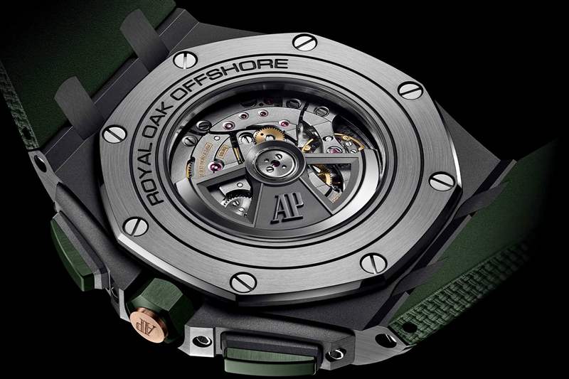 愛(ài)彼皇家橡樹(shù)離岸型26405NR自動(dòng)上鏈計(jì)時(shí)碼表黑色陶瓷-復(fù)刻表