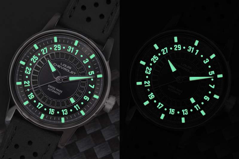 路易斯Chevrolet Frontenac飛行日期腕表Frontenac LC9-復(fù)刻表