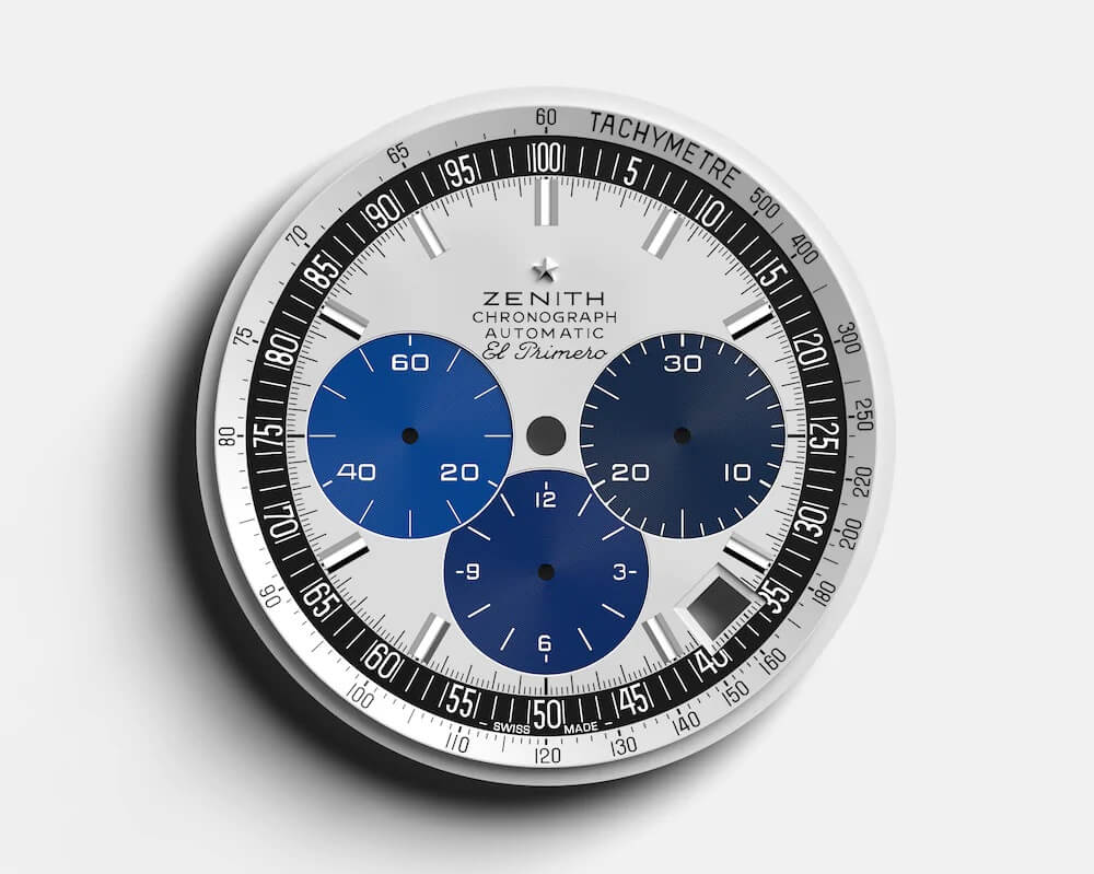 真力時38毫米三小盤計時腕表03.Z386.400/60.C843-復(fù)刻表