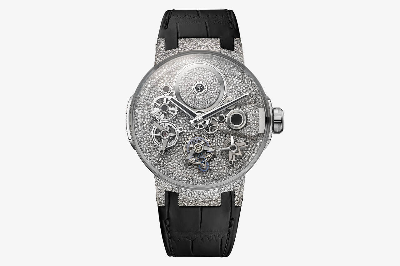 雅典表全鉆復雜表盤陀飛輪腕表1760-176BLE-復刻表