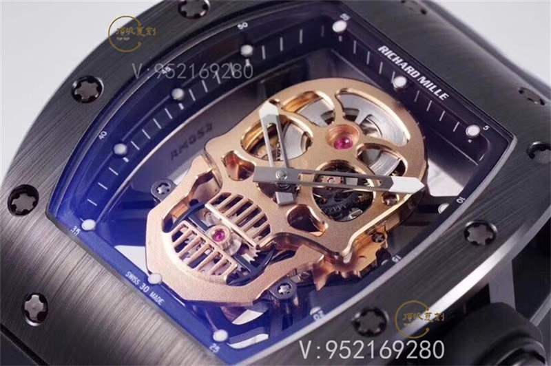 ZF廠理查德米勒RM052骷髏頭黑陶瓷復刻做工評測-復刻表