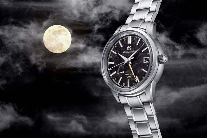 精工表Elegance GMT四季系列山丘湖泊山脈靈感來源設(shè)計(jì)的表盤-復(fù)刻表