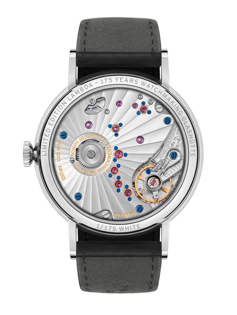 德國不銹鋼簡約設計Nomos Lambda手表960.S1-復刻表