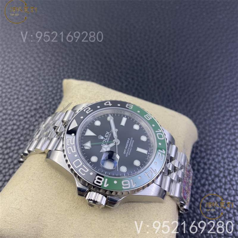 C廠(Clean廠)勞力士格林尼治雪碧黑綠圈左撇子復刻表M126720對比正品怎么樣-復刻表