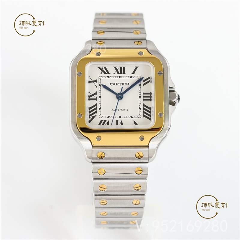 GF廠卡地亞35mm中號山度士復(fù)刻表新品做工評測-復(fù)刻表