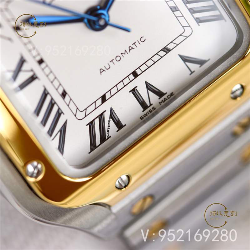 GF廠卡地亞35mm中號山度士復(fù)刻表新品做工評測-復(fù)刻表