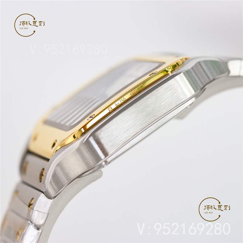 GF廠卡地亞35mm中號山度士復(fù)刻表新品做工評測-復(fù)刻表