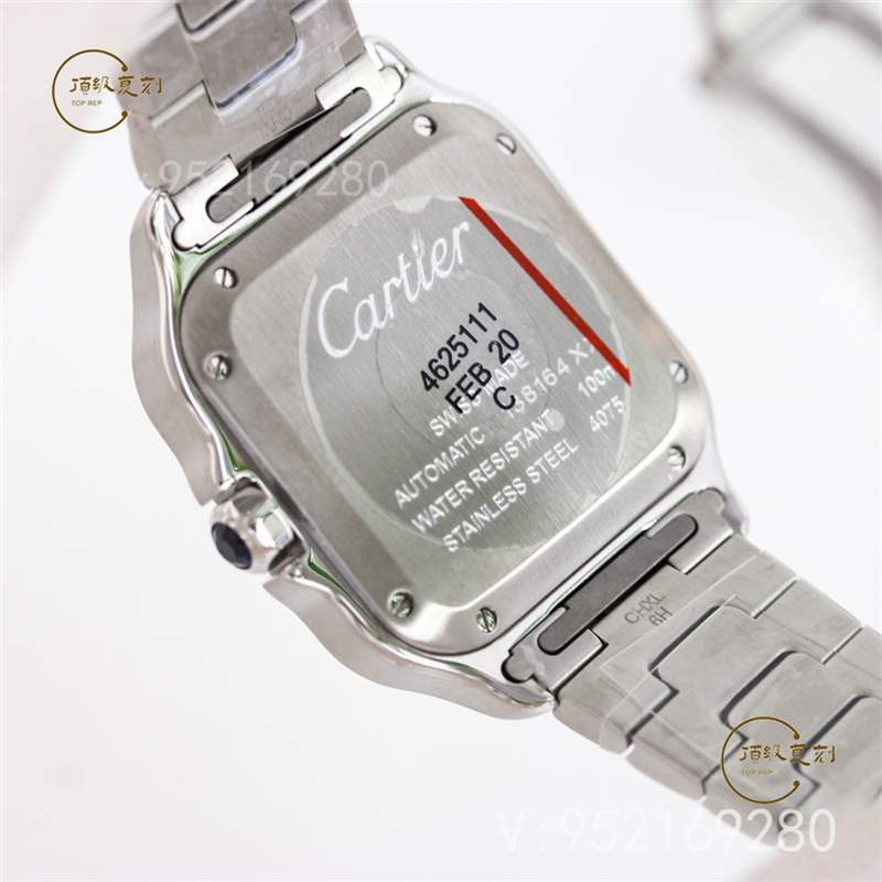 GF廠卡地亞35mm中號山度士復(fù)刻表新品做工評測-復(fù)刻表