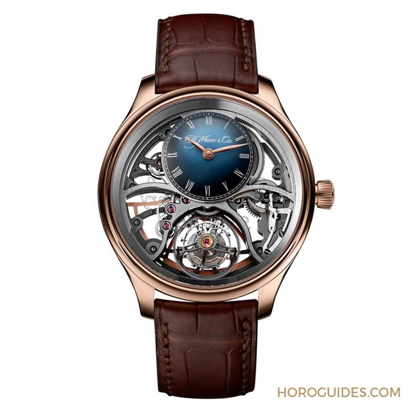 賀高登鐘表50周年! H. Moser & Cie.勇創者圓柱陀飛輪鏤空紀念腕表限量發行-復刻表
