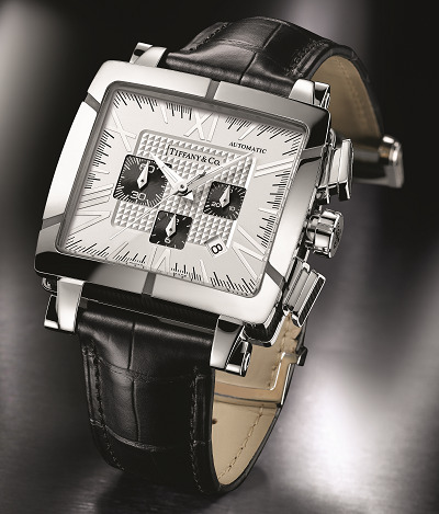 Tiffany ATLAS GENT SQUARE CHRONO watch 蒂芙尼Tiffany & Co手表和斯沃琪集團的手表哪個更值得入手-復刻表