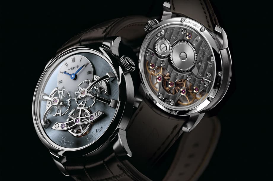 MB&F LM2雙擺輪手表改用鈀金表殼搭海藍(lán)色面盤限量再出擊-復(fù)刻表
