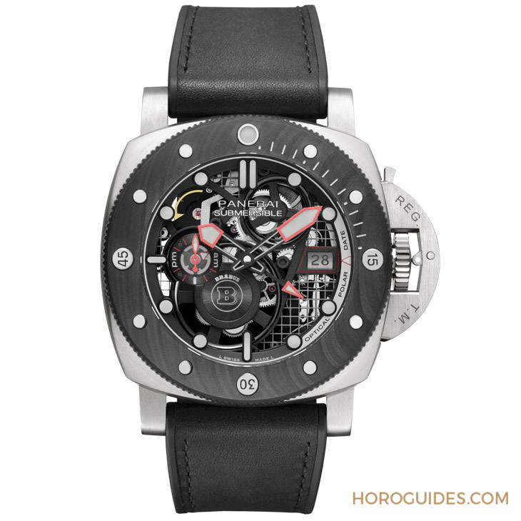 DMLS金屬鐳射燒結表殼加持！Panerai x Brabus聯名表第四代現身：Submersible S eTitanio PAM01403-復刻表