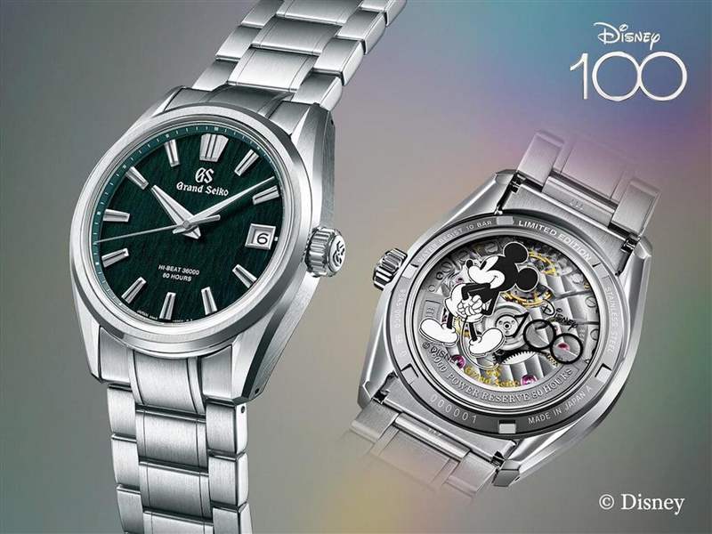 2023年為Disney迪士尼的100周年里程碑，GRAND SEIKO特別推出一款以SLGH011為基礎(chǔ)、限量100只的紀(jì)念表。 （GRAND SEIKO）