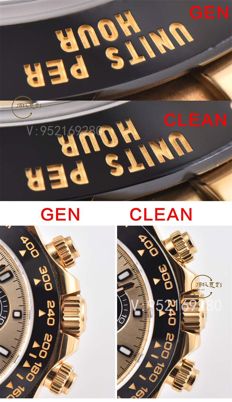 C廠余文樂真假對比,Clean廠勞力士余文樂4130做工對比正品一眼假嗎-復(fù)刻表