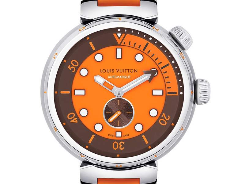 Louis Vuitton推出橙色和綠色版Tambour Street Diver潛水腕表 Louis Vuitton推出橙色和綠色版Tambour Street Diver潛水腕表-復刻表