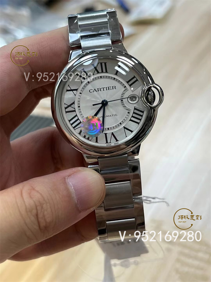 CH廠(chǎng)卡地亞40mm藍(lán)氣球快拆表帶做工值得入手嗎-復(fù)刻表