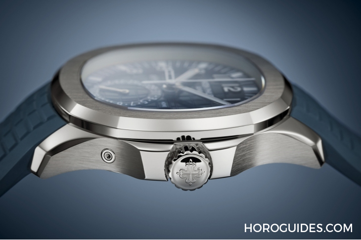 乳光藍灰面活力風，復雜功能運動表齊換色｜PP百達翡麗Nautilus、Aquanaut新款-復刻表