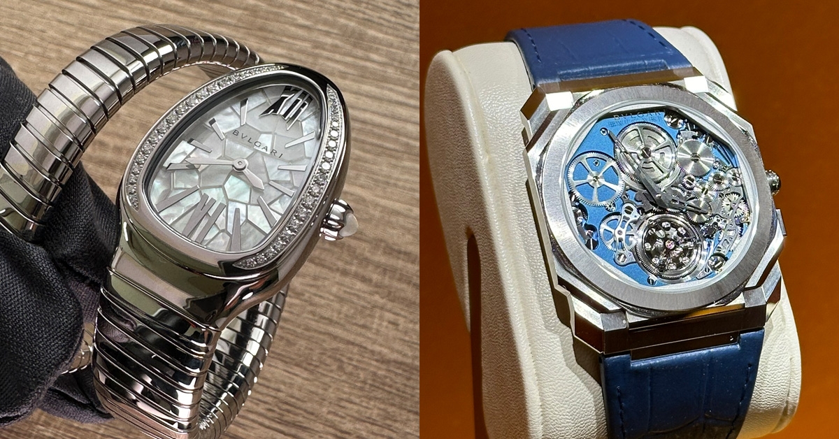 安藤忠雄為Serpenti出手了、全球最薄陀飛輪機芯黑化上陣|BVLGARI W&W 2024速覽-復刻表