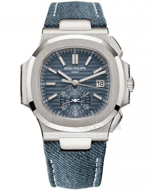 PATEK PHILIPPE - NAUTILUS - 5980/60G-001 - 年輕活力風(fēng)的表王！ 盤點(diǎn)PATEK PHILIPPE百達(dá)翡麗藍(lán)灰色調(diào)腕表