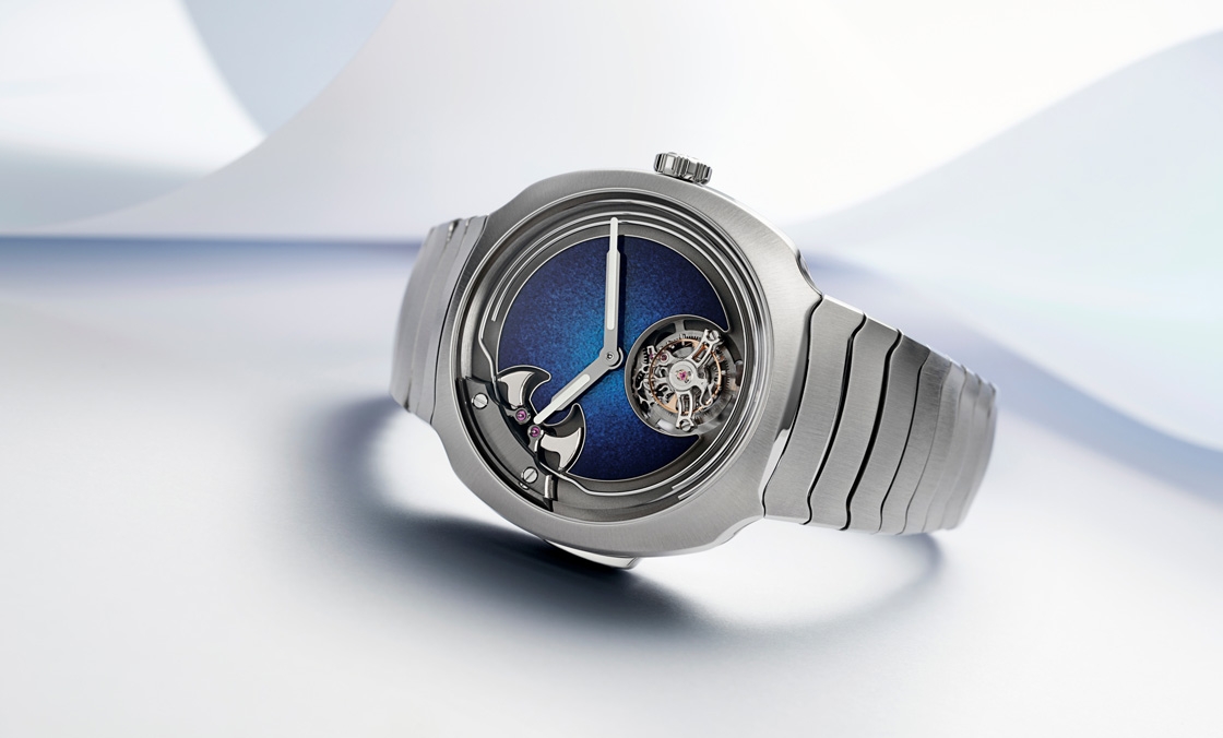 H. MOSER & CIE - 大明火琺瑯煙燻面加身，亨利慕時三問疾速者三問報時陀飛輪藍(lán)色琺瑯概念腕表奪目登場