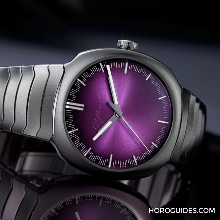 青龍升級(jí)回歸、夢(mèng)幻紫色同步亮相|H. MOSER & CIE. Streamliner Centre Seconds Matrix Green-復(fù)刻表
