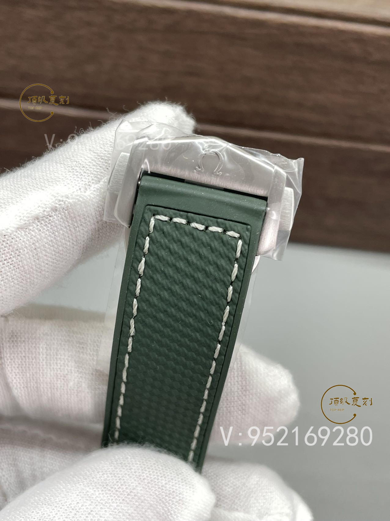 VS廠歐米茄新品海馬600m系列手表綠圈磨砂盤,型號(hào)215.32.44.21.06.001-復(fù)刻表