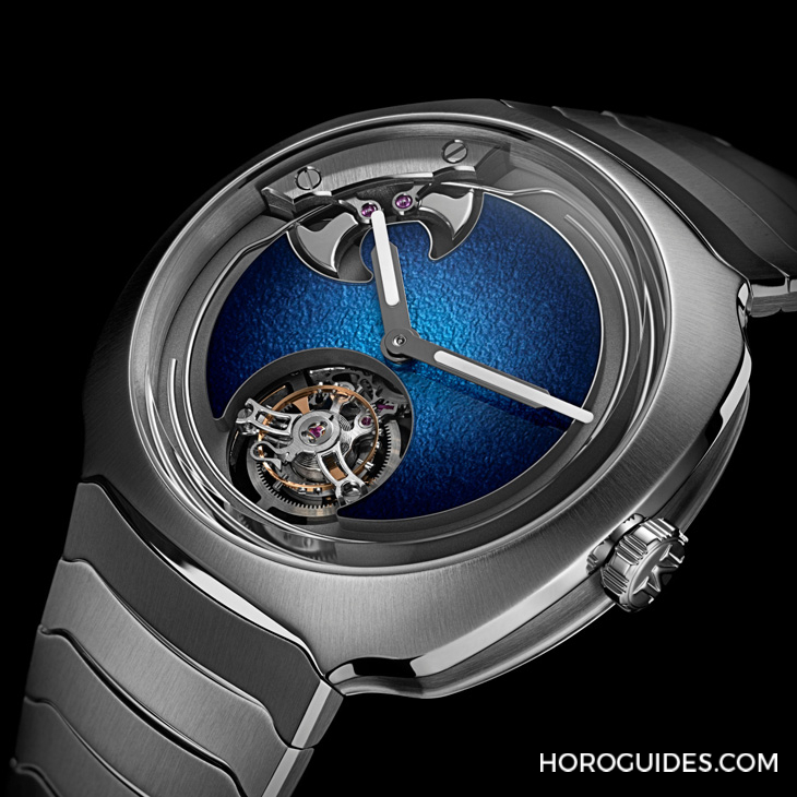 H. MOSER & CIE - 大明火琺瑯煙燻面加身，亨利慕時三問疾速者三問報時陀飛輪藍(lán)色琺瑯概念腕表奪目登場