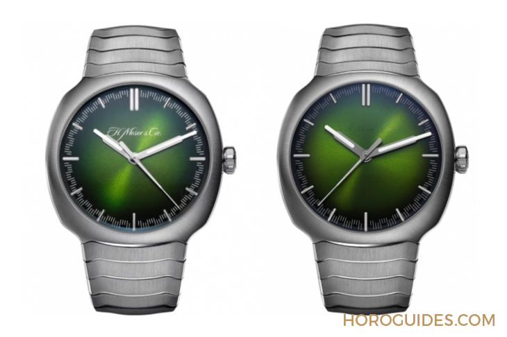 青龍升級(jí)回歸、夢(mèng)幻紫色同步亮相|H. MOSER & CIE. Streamliner Centre Seconds Matrix Green-復(fù)刻表