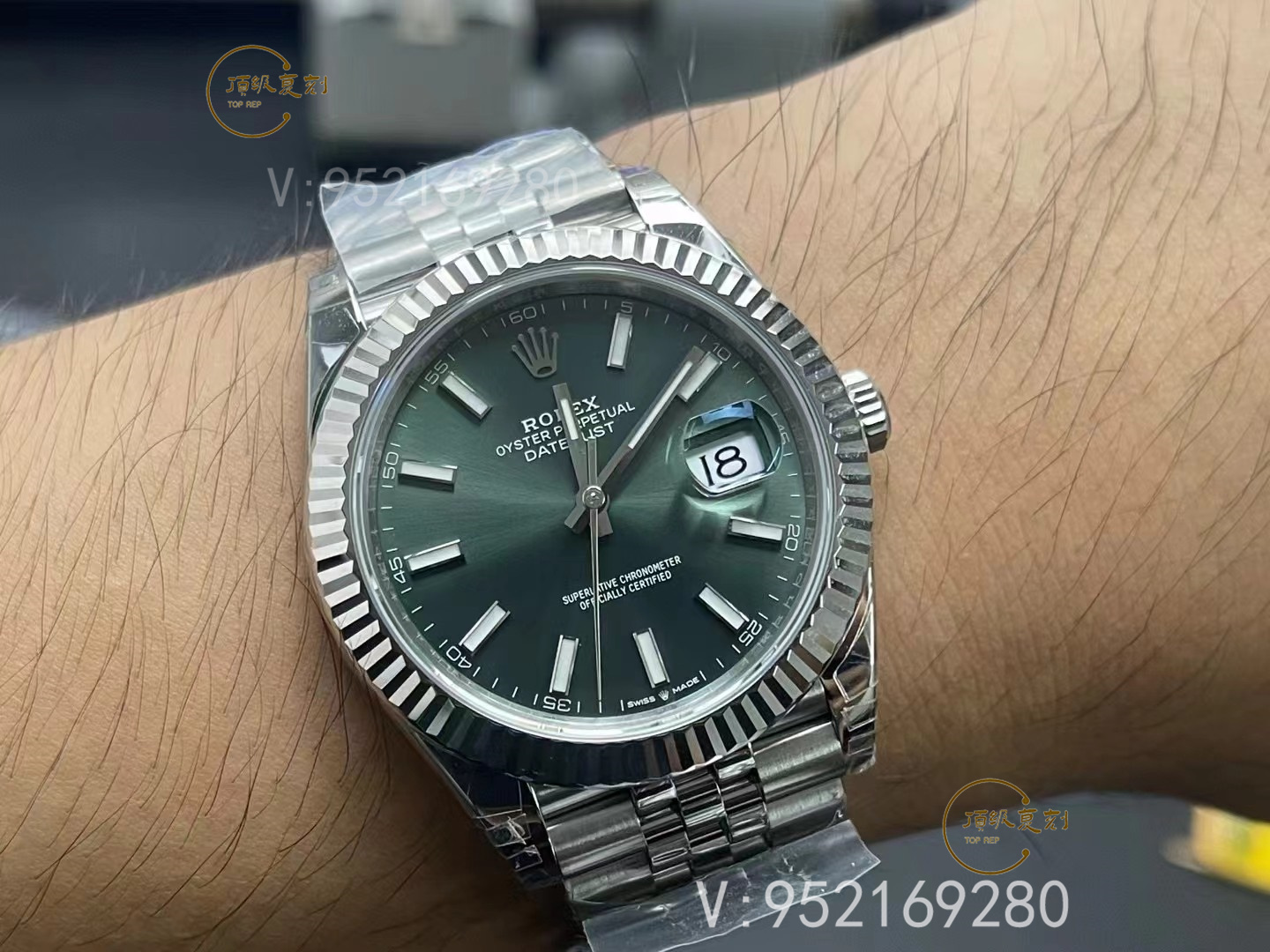 VS廠勞力士日志系列3235薄荷綠腕表:色彩與工藝的雙重革新-復刻表