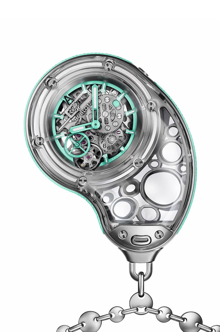 宇舶和火紅當(dāng)代藝術(shù)家Arsham合作 融入Meca-10機(jī)芯的水滴型懷表還能當(dāng)座鐘用-復(fù)刻表